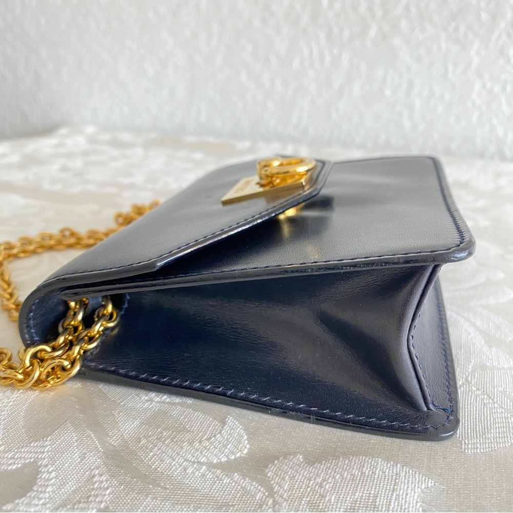 Céline Navy leather door knocker detail mini bag - Picture 12 of 16
